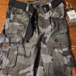 Blue Gear Camouflage Cargo Shorts